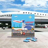 Buy 36 Pieces Airport Jigsaw Puzzle for Kids Ages 4+, Best Puzzle Game for Children, Memory Skill, Creative Thinking, Color Recognition, Birthday Gift Choice!